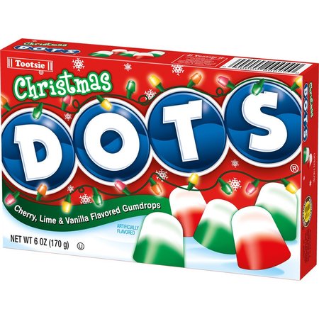 TOOTSIE Dots Christmas Cherry	 Lime & Vanilla Gumdrops 6 oz 8504